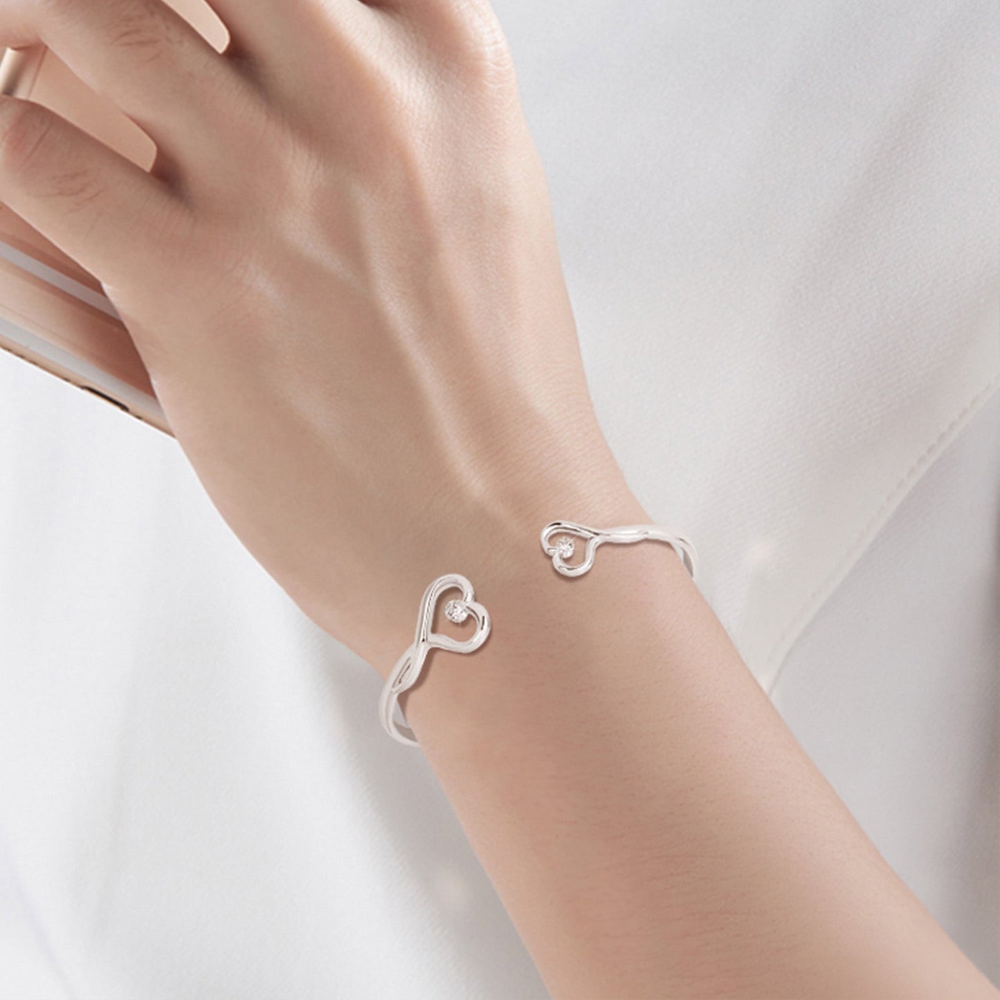 I'd Punch A B*tch For You Right In The Throat - Personalized Heart Bracelet