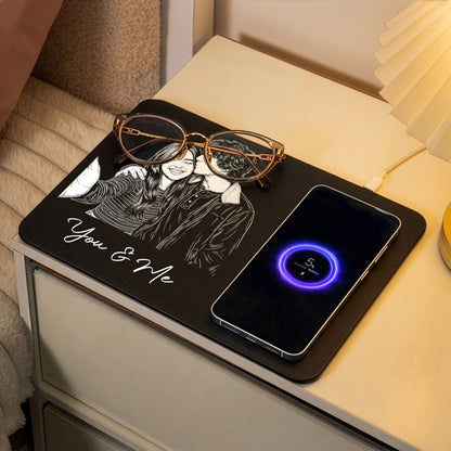 I_Love_You_Sketch_Line_Art_Anniversary_Gift_For_Him_Her_Personalized_Leather_Charging_Mat_5