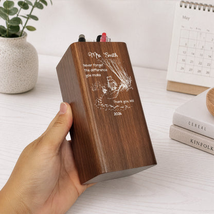 Never_Forget_The_Difference_You_Make_Personalized_Pen_Holder_With_Clock_3